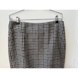 J Crew Longline Director #2 Pencil Skirt ~ Wool Tweed ~ 26" Long ~ Size 12